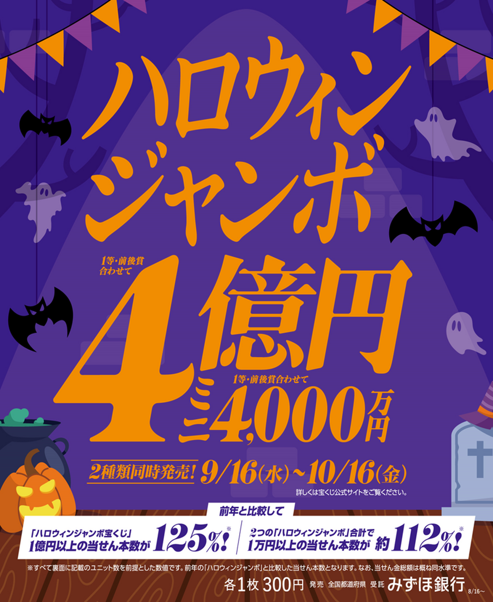 ✨2026年ハロウィンジャンボ宝くじ発売の知らせ✨